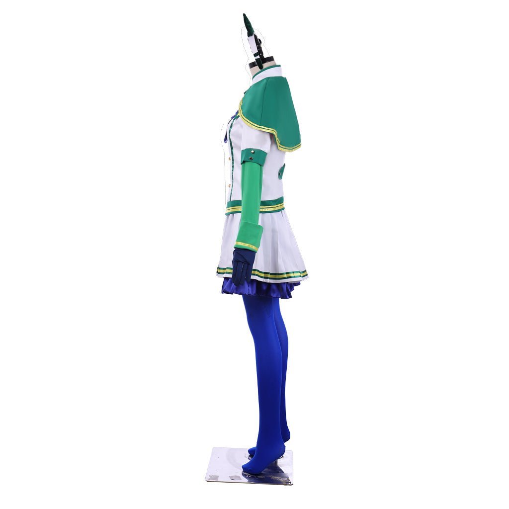 Silence Suzuka Pretty Derby Cosplay Costume with Headdress - High Quality Outfit-Astricos