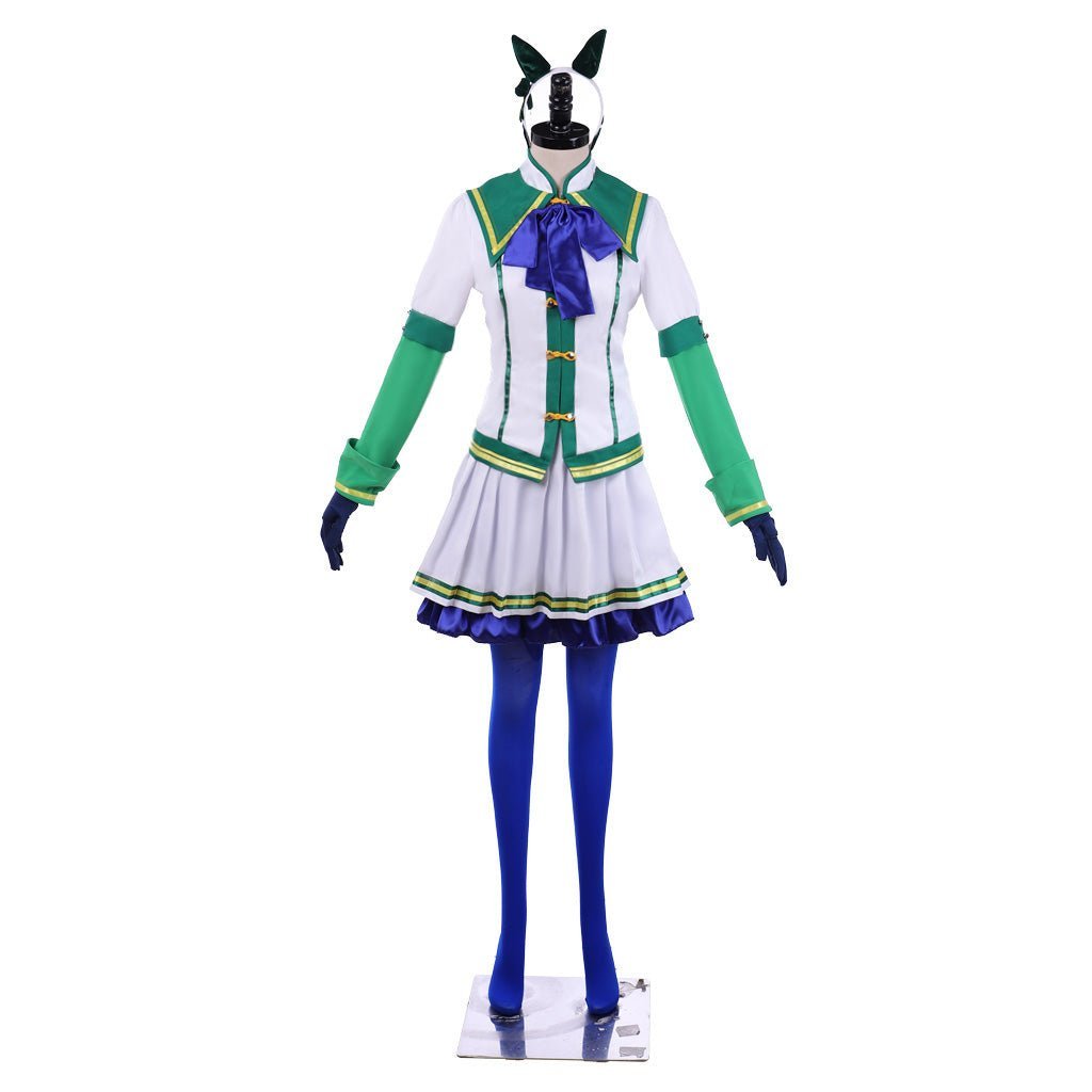 Silence Suzuka Pretty Derby Cosplay Costume with Headdress - High Quality Outfit-Astricos