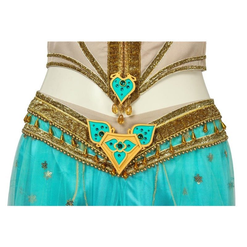 Princess Jasmine Cosplay Costume - Aladdin Inspired Peacock Dress for Adults - Astricos