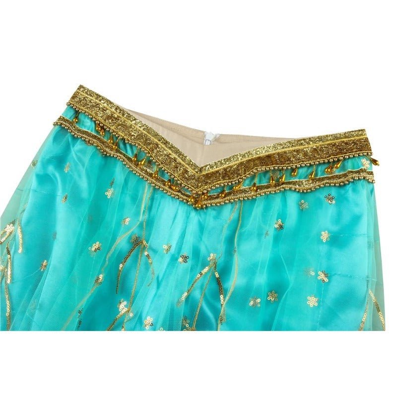 Princess Jasmine Cosplay Costume - Aladdin Inspired Peacock Dress for Adults - Astricos