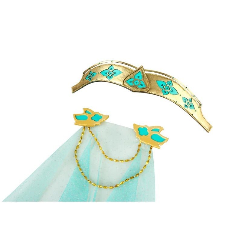 Princess Jasmine Cosplay Costume - Aladdin Inspired Peacock Dress for Adults - Astricos