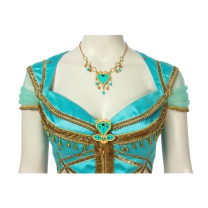 Princess Jasmine Cosplay Costume - Aladdin Inspired Peacock Dress for Adults - Astricos