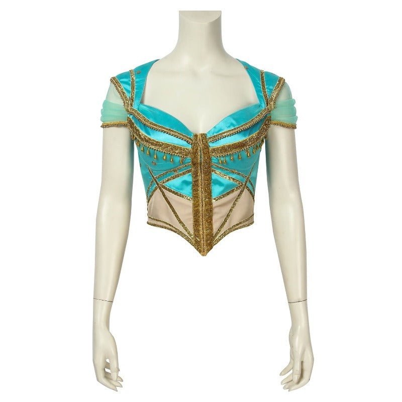 Princess Jasmine Cosplay Costume - Aladdin Inspired Peacock Dress for Adults - Astricos