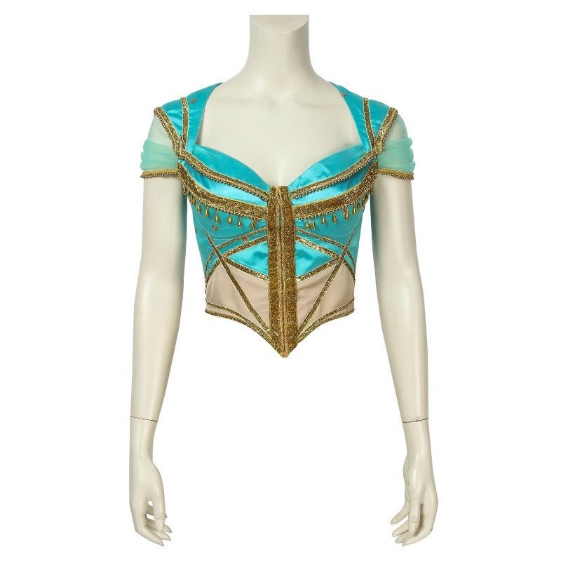 Princess Jasmine Cosplay Costume - Aladdin Inspired Peacock Dress for Adults - Astricos