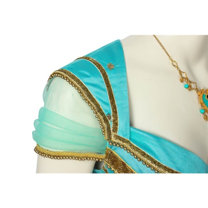 Princess Jasmine Cosplay Costume - Aladdin Inspired Peacock Dress for Adults - Astricos