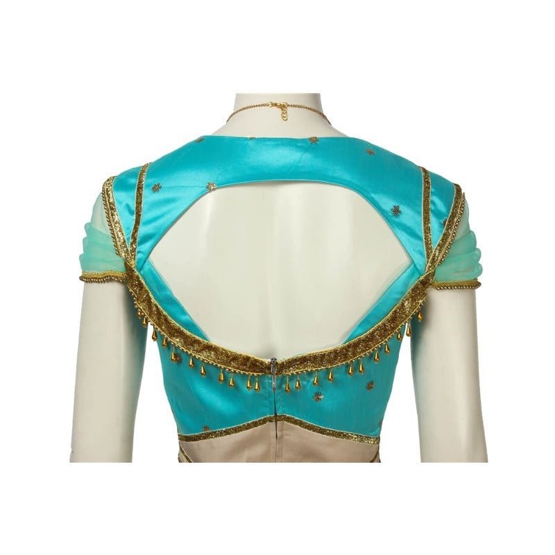 Princess Jasmine Cosplay Costume - Aladdin Inspired Peacock Dress for Adults - Astricos