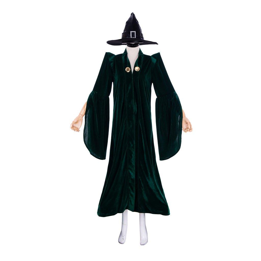 Authentic Professor Minerva McGonagall Witch Costume | Harry Potter Cosplay & Halloween Outfit-Astricos