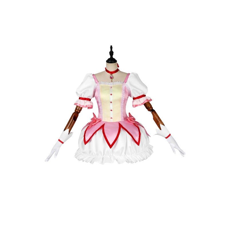 Puella Magi Madoka Kaname Matte Satin Custom Cosplay Costume for Halloween - Astricos
