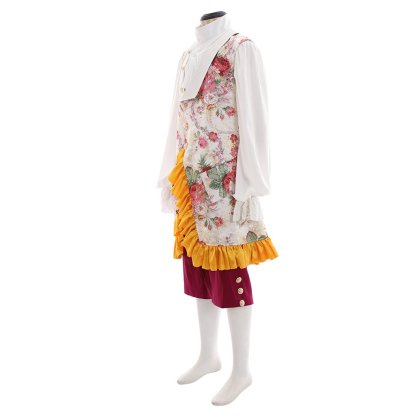 Elegant Purple Red Rococo Baroque Men’s Medieval Costume for Cosplay, Weddings & Parties-Astricos