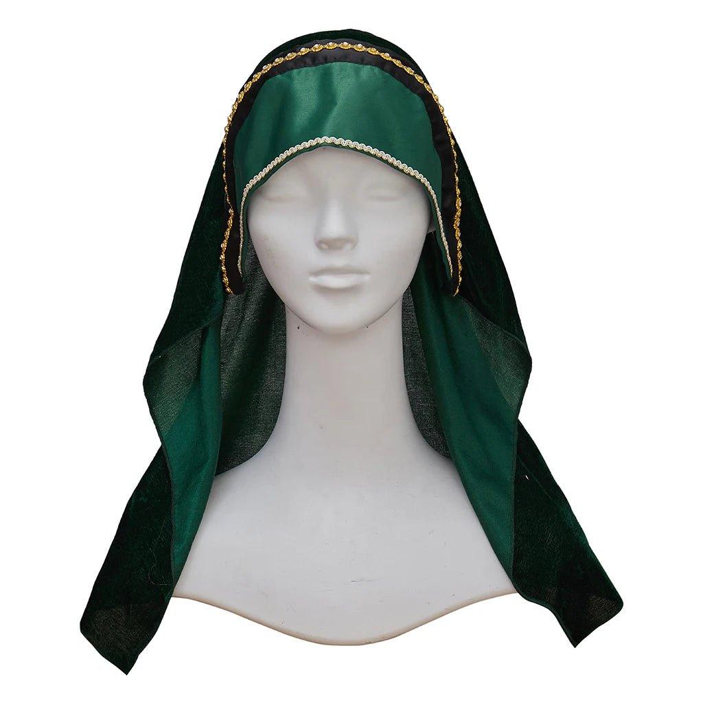 Queen Elizabeth Tudor Green Cosplay Costume - Elegant Historical Inspired Dress-Astricos