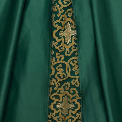Queen Elizabeth Tudor Green Cosplay Costume - Elegant Historical Inspired Dress-Astricos