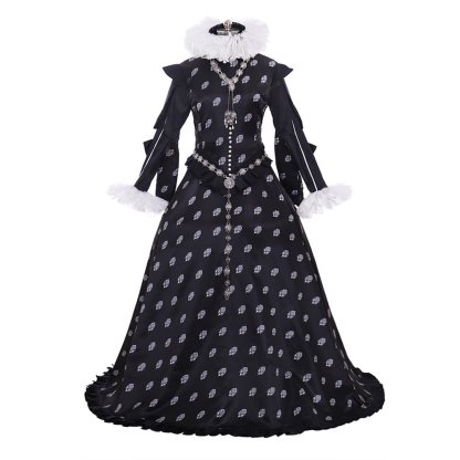 Queen Elizabeth Tudor Renaissance Cosplay Costume | Elegant Masquerade Ball Gown Dress for Women-Astricos