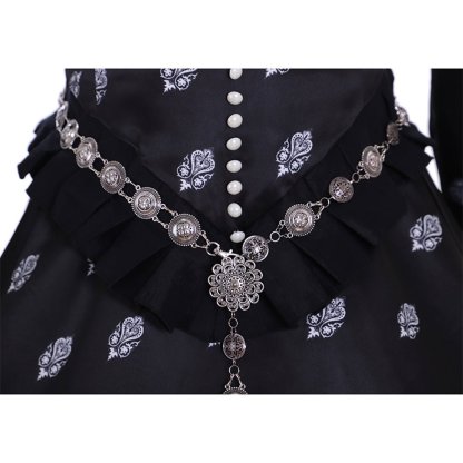 Queen Elizabeth Tudor Renaissance Cosplay Costume | Elegant Masquerade Ball Gown Dress for Women-Astricos