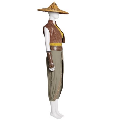 Raya Women's Cosplay Costume – Custom Halloween Outfit with Red Cape - Astricos