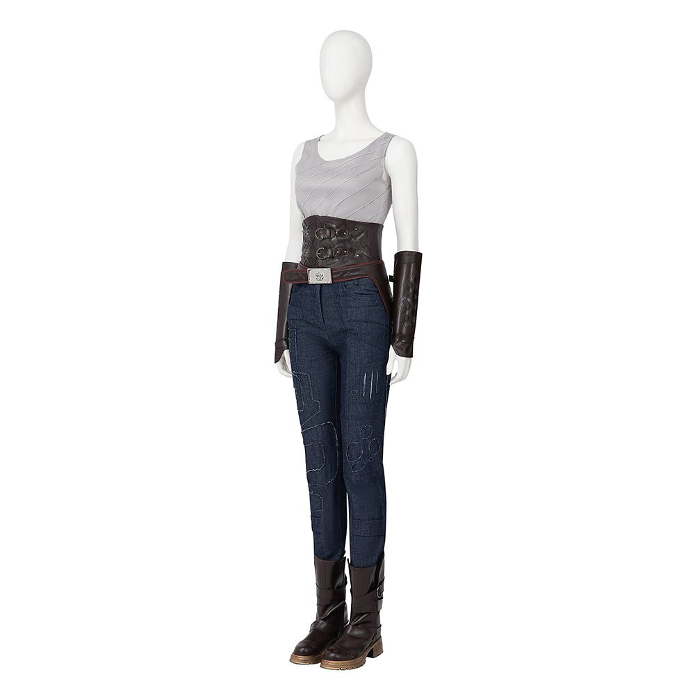 Rebel Moon Halloween Cosplay Kora Costume Set With Boots - Astricos