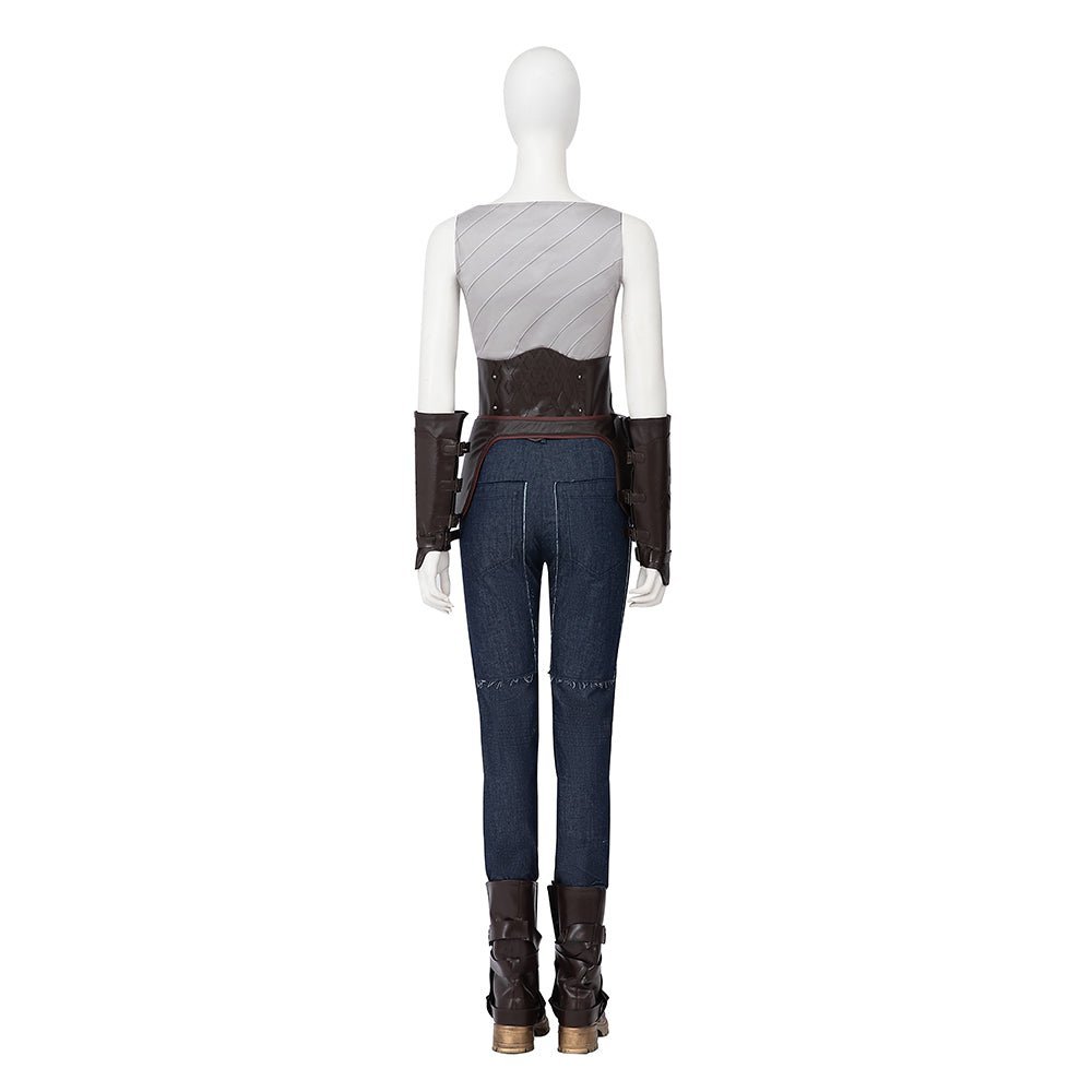 Rebel Moon Halloween Cosplay Kora Costume Set With Boots - Astricos