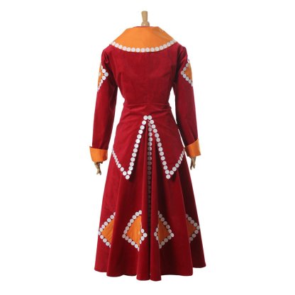 Custom Made Red Dress Adult Lady Tremaine Wicked Stepmother Cosplay Costume-Astricos