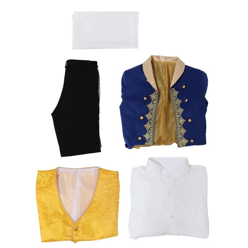 Regal Victorian Prince Uniform Tuxedo - Medieval Noble Men’s Regency Cosplay Costume-Astricos