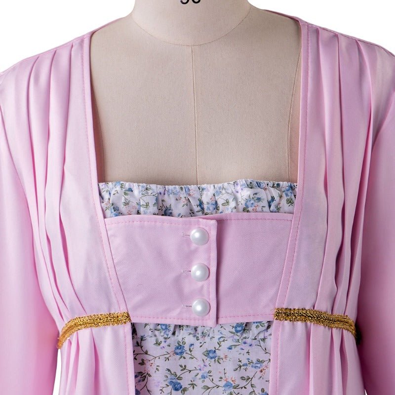 Regency Jane Austen Pastoral Spencer Robe Gown | Victorian Medieval Ball Costume | Astricos-Astricos
