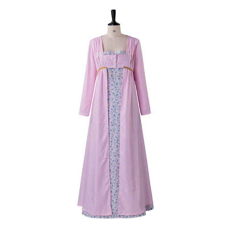 Regency Jane Austen Pastoral Spencer Robe Gown | Victorian Medieval Ball Costume | Astricos-Astricos