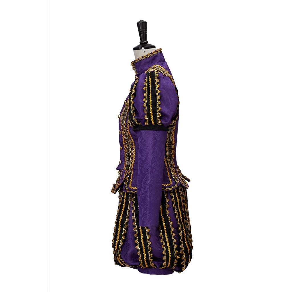 King Henry VIII Renaissance Costume - Medieval Tudor Royal Noble Outfit with Gold Trim | Astricos-Astricos