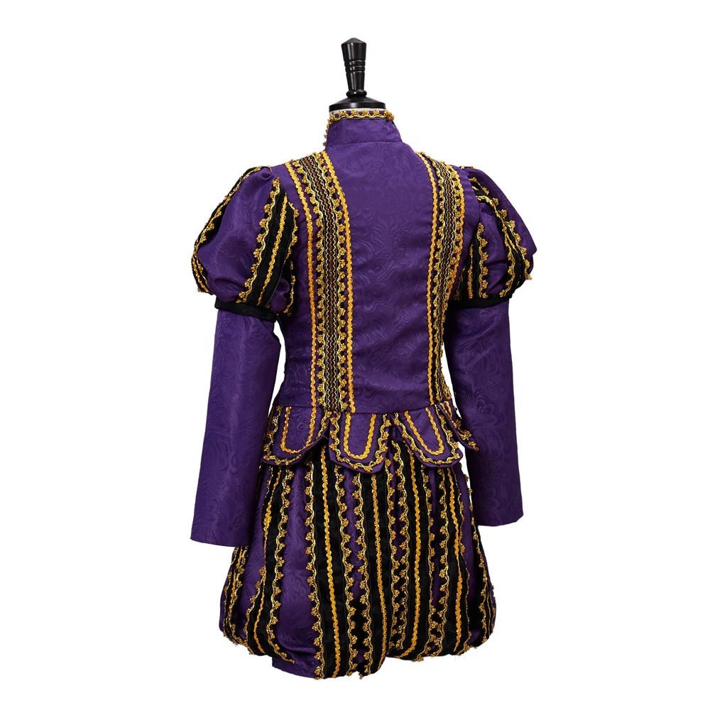 King Henry VIII Renaissance Costume - Medieval Tudor Royal Noble Outfit with Gold Trim | Astricos-Astricos