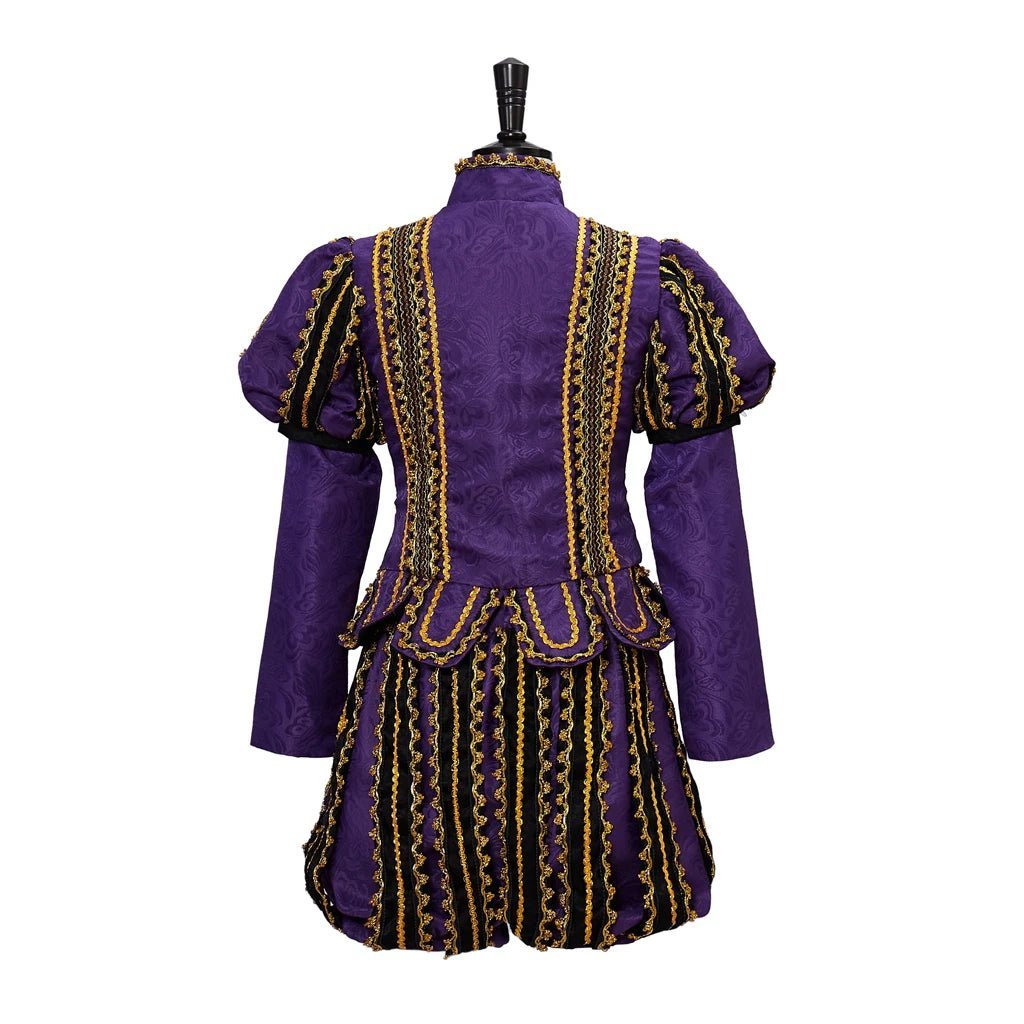 King Henry VIII Renaissance Costume - Medieval Tudor Royal Noble Outfit with Gold Trim | Astricos-Astricos