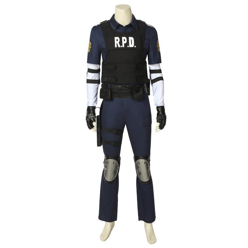 Resident Evil Remake Leon S. Kennedy Cosplay Costume - High Quality Replica-Astricos