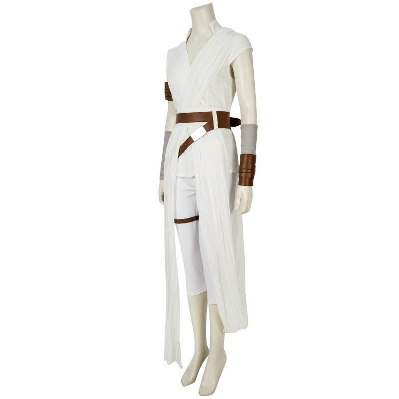 Rey Cosplay Costume Star Wars: The Rise of Skywalker Jedi Outfit for Adults - Astricos