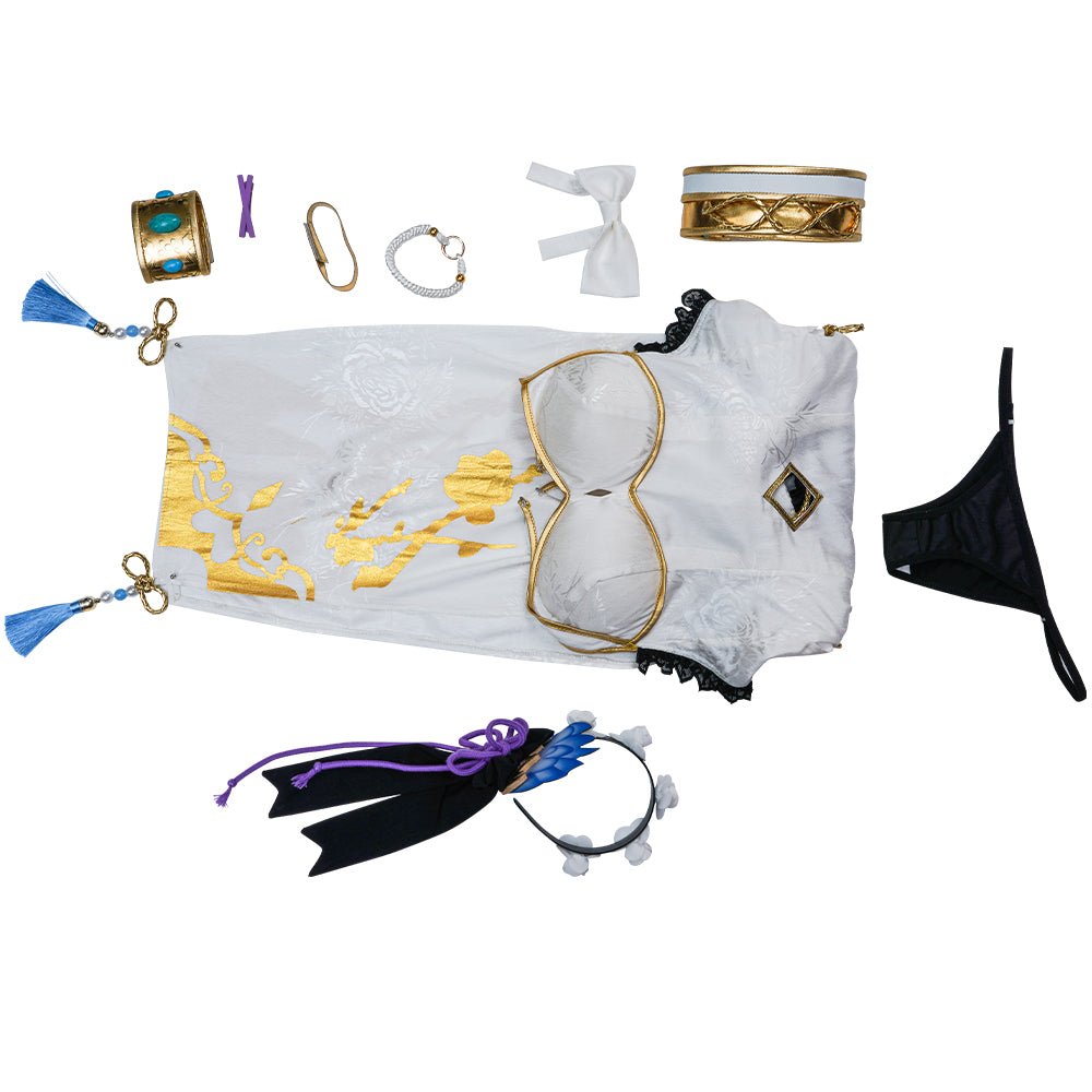 Re:Zero Emilia Cosplay Costume for Women – Anime - Inspired Dress with Headwear for Halloween and Parties - Astricos