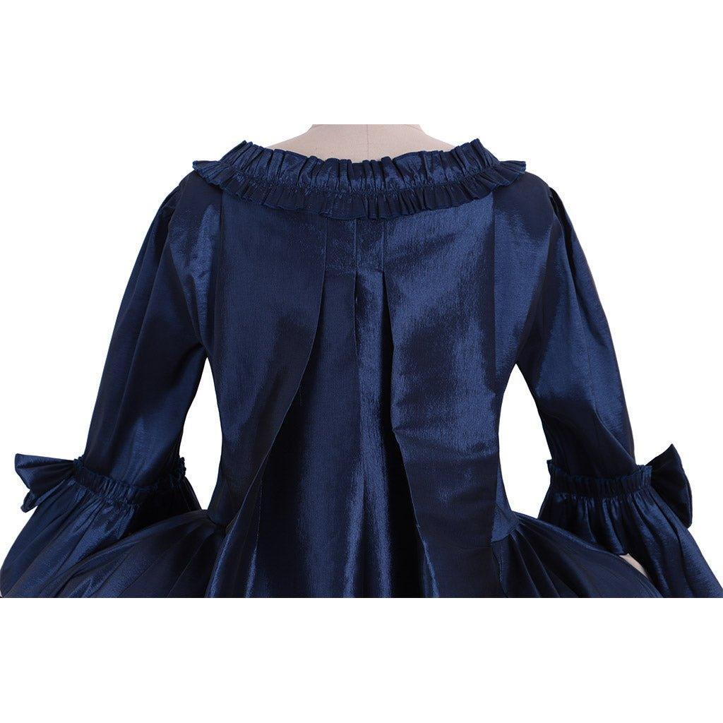 18th Century Marie Antoinette Blue Rococo Dress | Georgian Court Gown | Astricos-Astricos