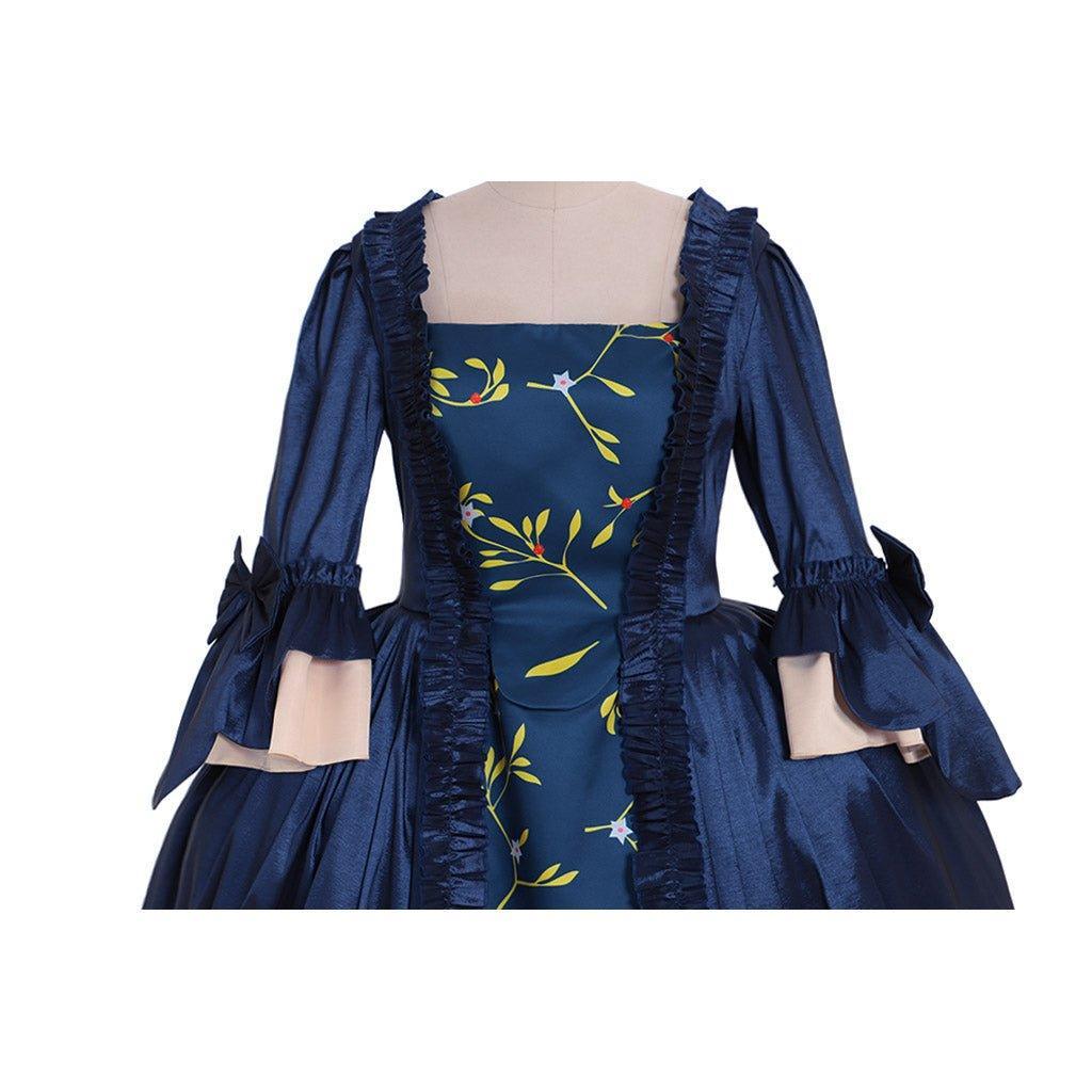 18th Century Marie Antoinette Blue Rococo Dress | Georgian Court Gown | Astricos-Astricos