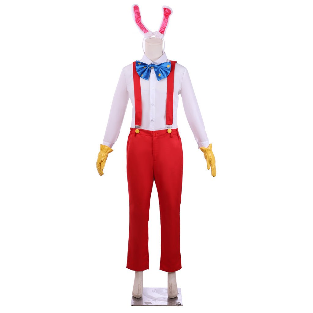Roger Rabbit Cosplay Costume Adult - Funny Cartoon Rabbit Outfit | Astricos-Astricos