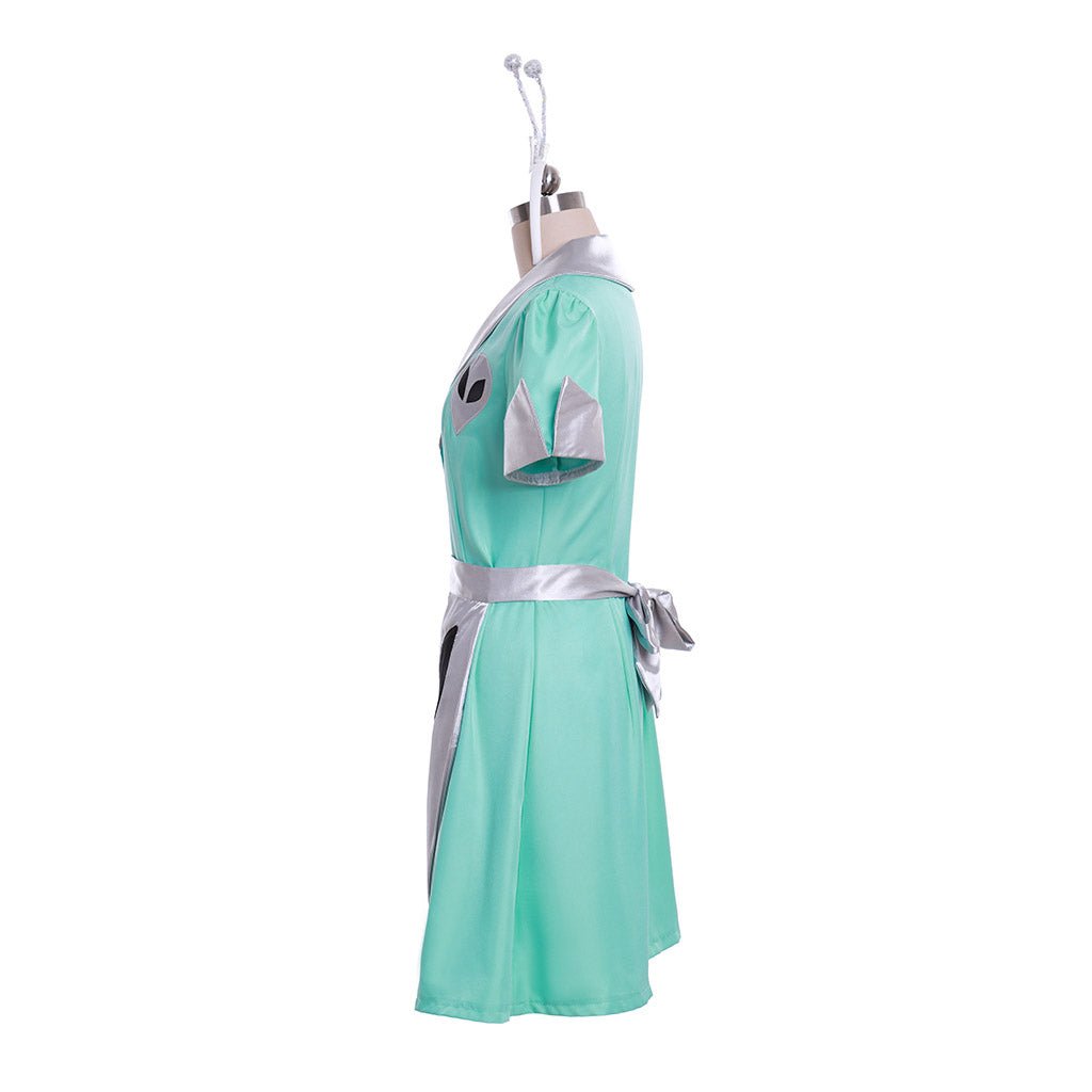 Liz Parker Roswell Crashdown Cafe Waitress Cosplay Costume | Alien Maid Dress | Halloween Uniform-Astricos