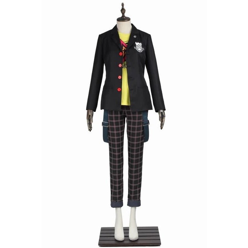 Ryuji Sakamoto Persona 5 Cosplay Costume School Uniform with Wig for Halloween and Carnival - Astricos