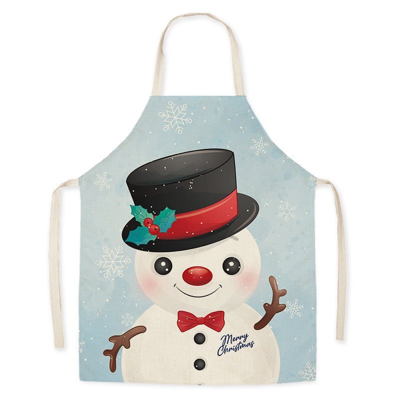 Festive Santa Claus Christmas Apron - Oil-Proof Cosplay Costume for Adults-Astricos