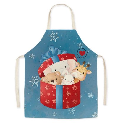 Festive Santa Claus Christmas Apron - Oil-Proof Cosplay Costume for Adults-Astricos