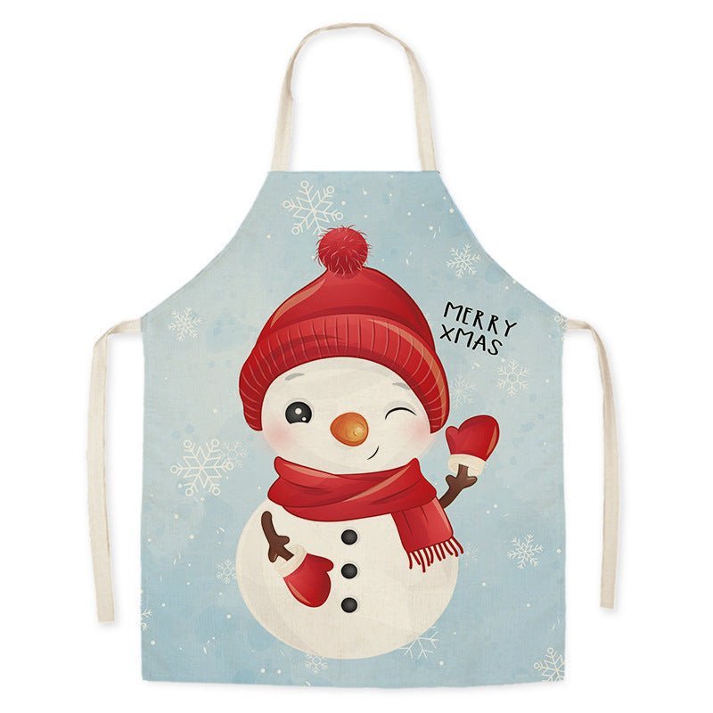 Festive Santa Claus Christmas Apron - Oil-Proof Cosplay Costume for Adults-Astricos