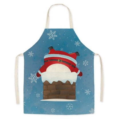 Festive Santa Claus Christmas Apron - Oil-Proof Cosplay Costume for Adults-Astricos