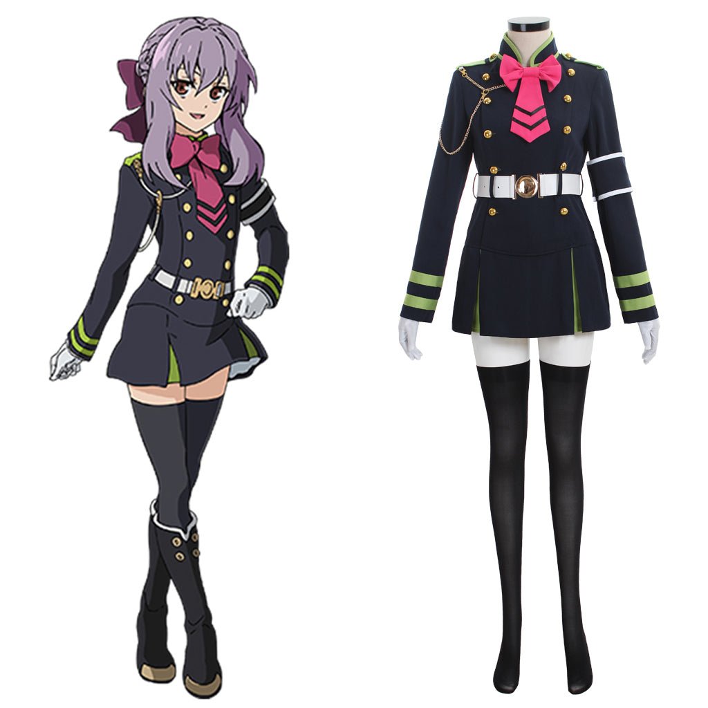 Shinoa Hiragi Uniform Dress Cosplay Costume - Seraph of the End Inspired-Astricos