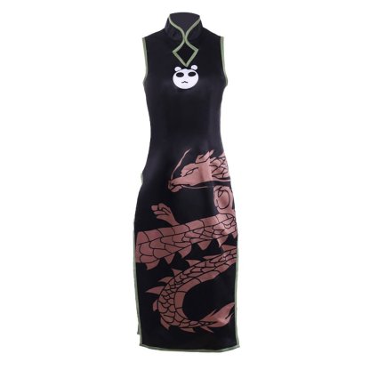 Shaman King Tao Jun Black Cheongsam Cosplay Costume - Authentic Design | Astricos-Astricos