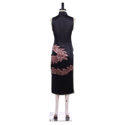 Shaman King Tao Jun Black Cheongsam Cosplay Costume - Authentic Design | Astricos-Astricos
