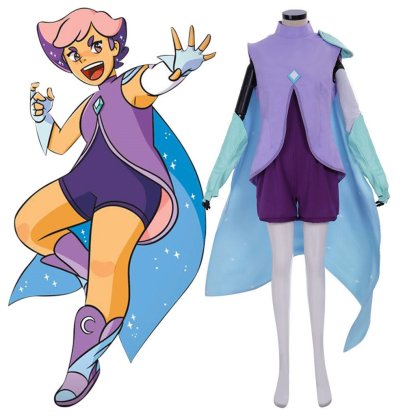 Authentic She-Ra Princess of Power Glimmer Cosplay Costume | Astricos-Astricos