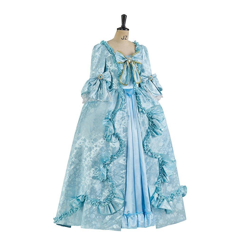 Sky Blue Marie Antoinette Rococo Ball Gown | Gothic Victorian Dress Costume for Women | Astricos-Astricos