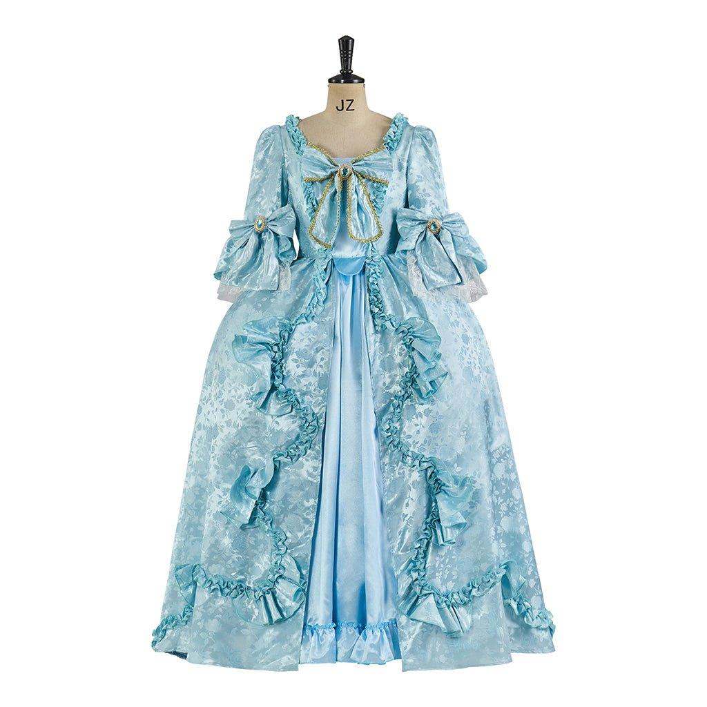 Sky Blue Marie Antoinette Rococo Ball Gown | Gothic Victorian Dress Costume for Women | Astricos-Astricos