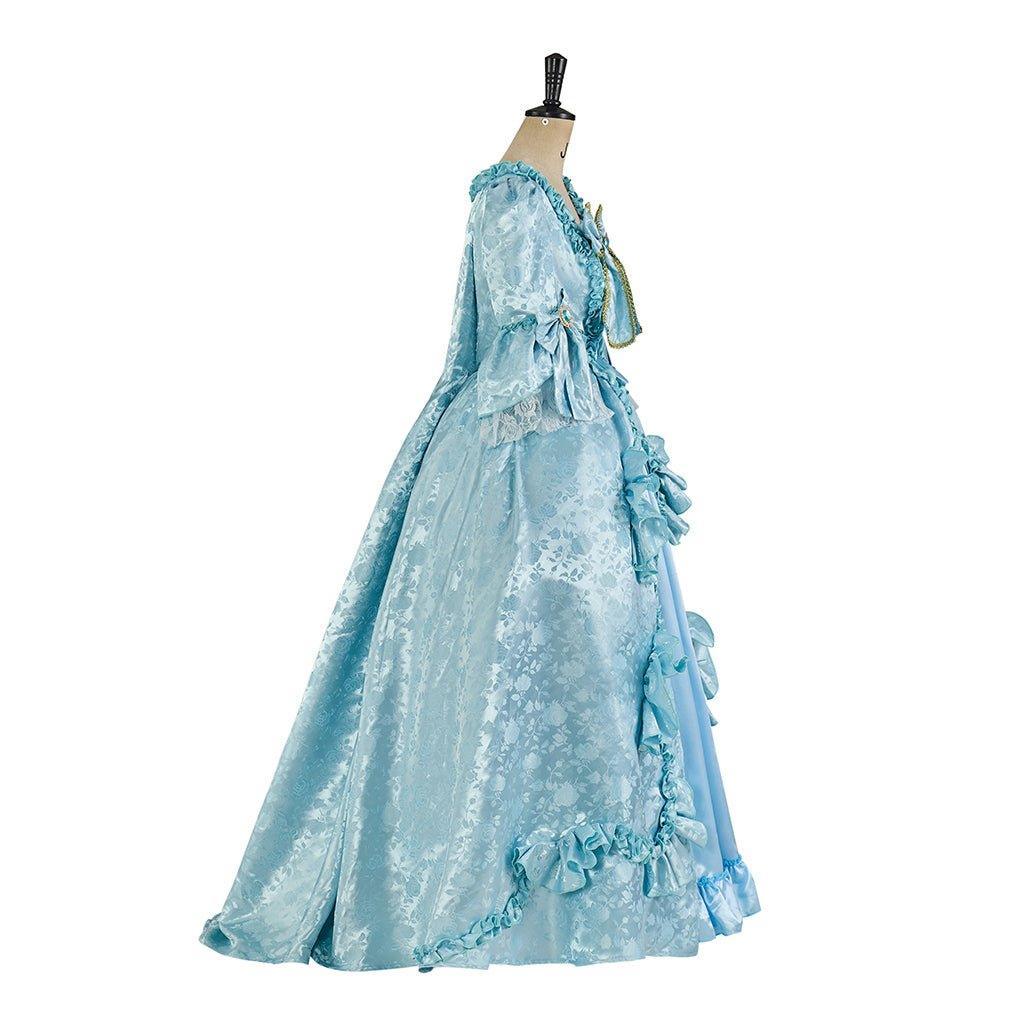 Sky Blue Marie Antoinette Rococo Ball Gown | Gothic Victorian Dress Costume for Women | Astricos-Astricos
