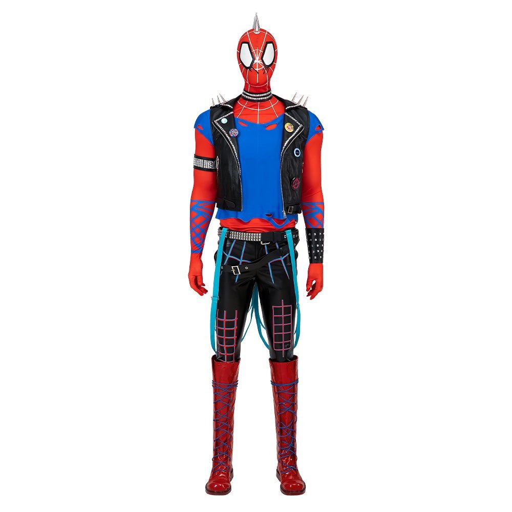 Spider - Punk Hobart Brown Costume Set | Spider - Man Across the Spider - Verse Cosplay - Astricos