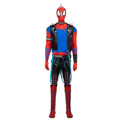 Spider - Punk Hobart Brown Costume Set | Spider - Man Across the Spider - Verse Cosplay - Astricos