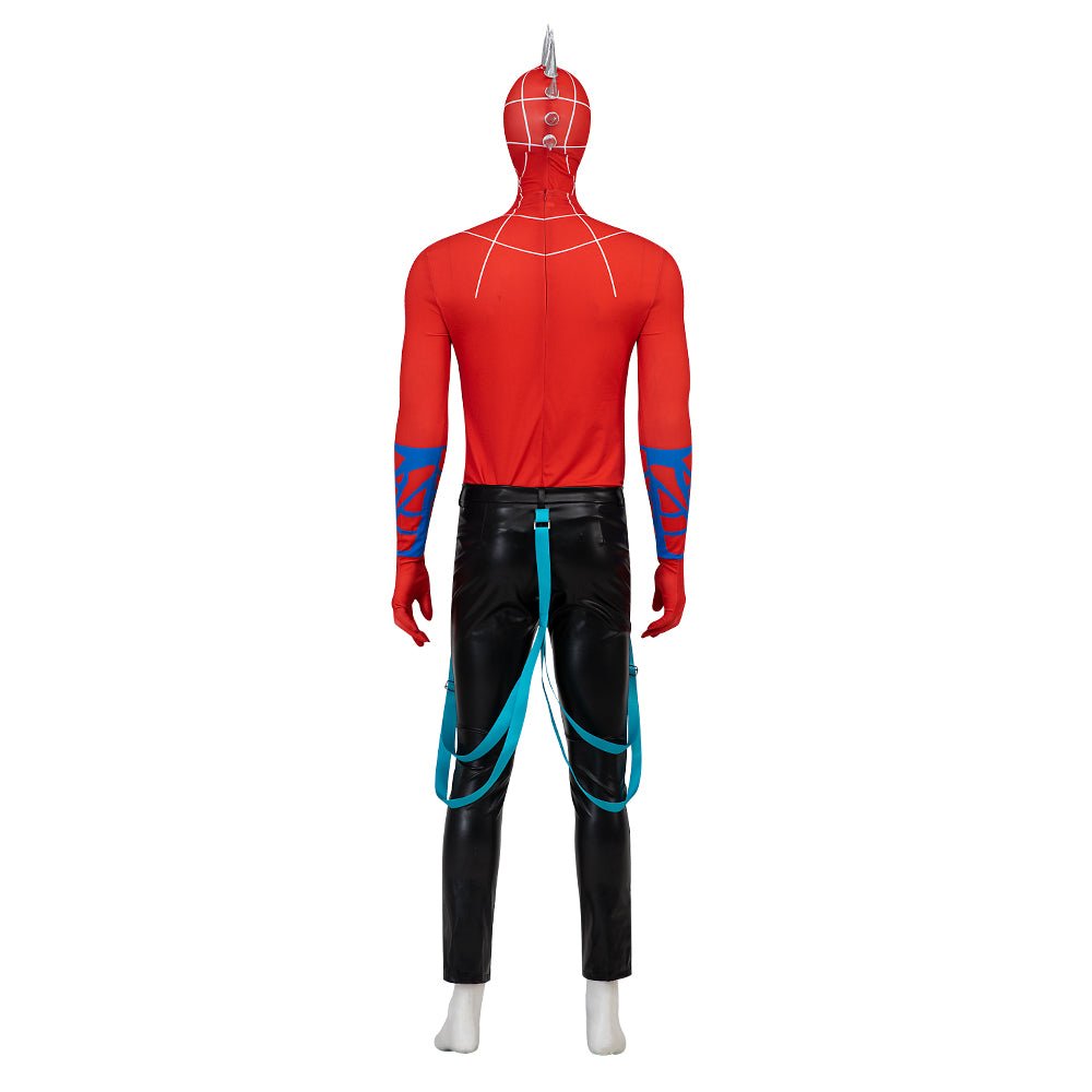 Spider - Punk Hobart Brown Costume Set | Spider - Man Across the Spider - Verse Cosplay - Astricos
