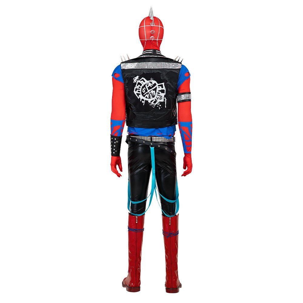 Spider - Punk Hobart Brown Costume Set | Spider - Man Across the Spider - Verse Cosplay - Astricos